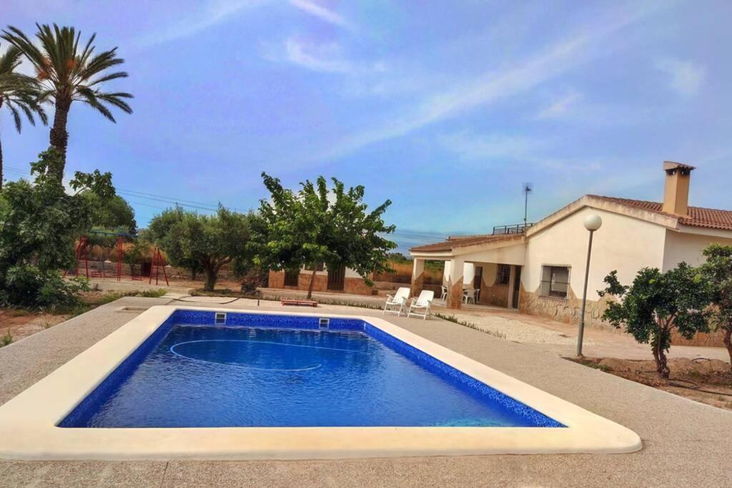 Villa Rustica Privada Con Gran Chalet Y Piscina Ельче Екстер'єр фото